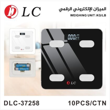 ميزان إلكتروني رقمي لقياس وزن الجسم من ماركة DLC، موديل DLC-37258.
