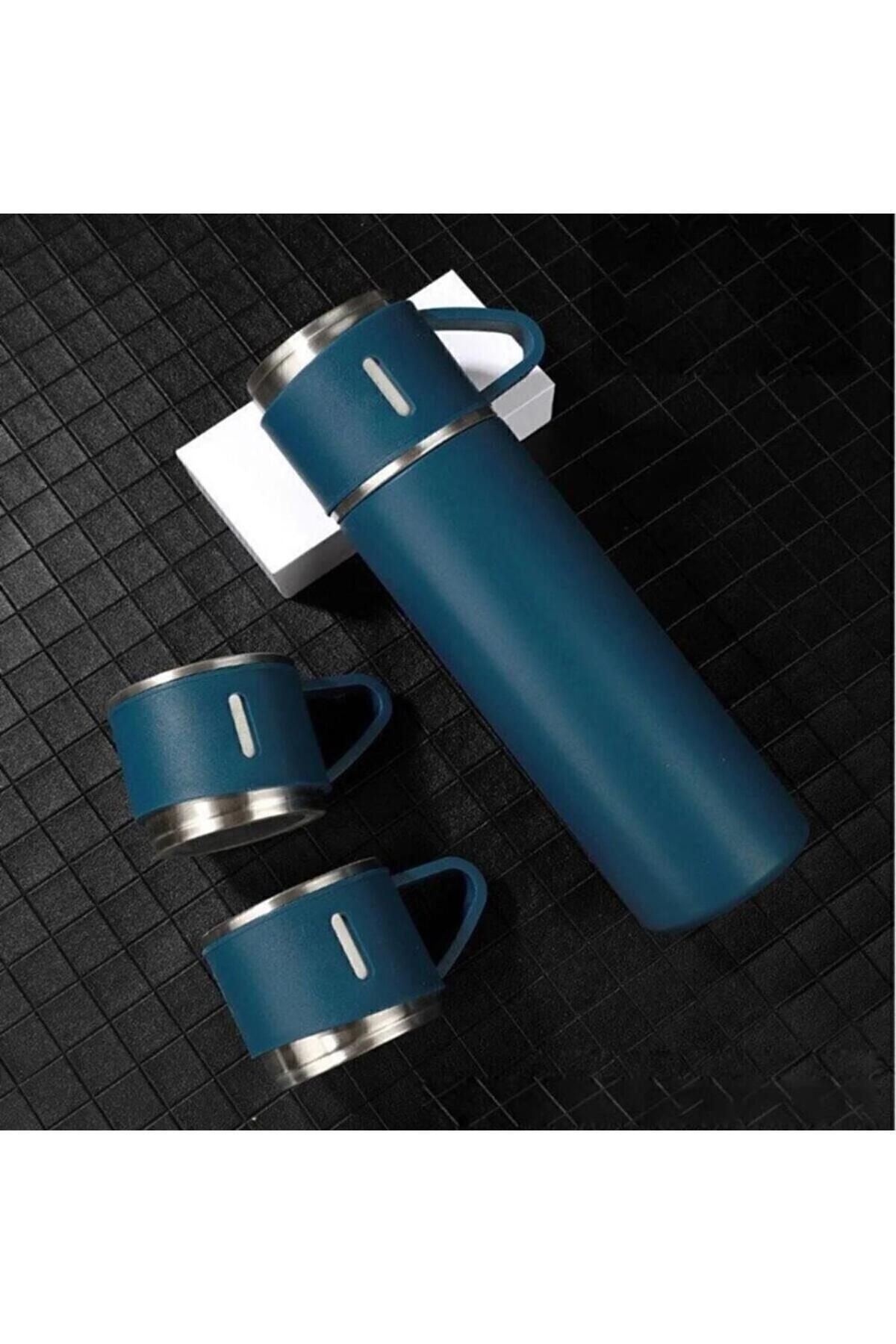 ترموس إيكريلا.3 مع كوب، ترموس من الفولاذ المقاوم للصدأ، ترموس هدية بتفريغ الهواء نانوبرو
